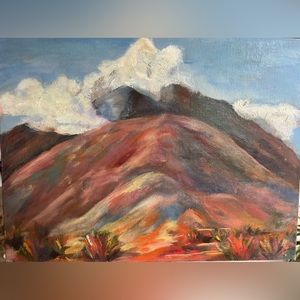 Canyon oil painting